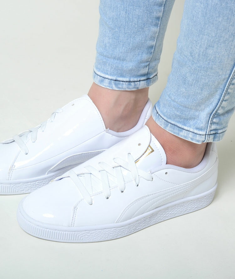 PUMA BASKET CRUSH WOMENS ピューマ 手かご 衝突 ウーメンズ 白いこと レディース 369556-05