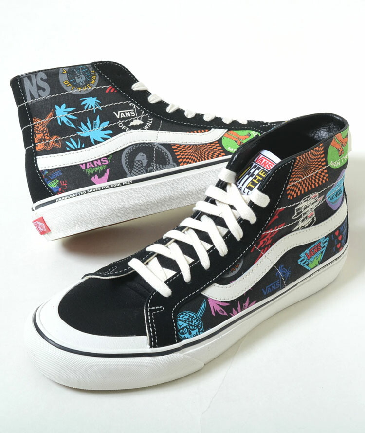 VANS SK8-HI 138 DECON SF バンズ スケートハイ 138 DECON SF ブラック プリント メンズ スニーカー vn0a3mv1w95画像