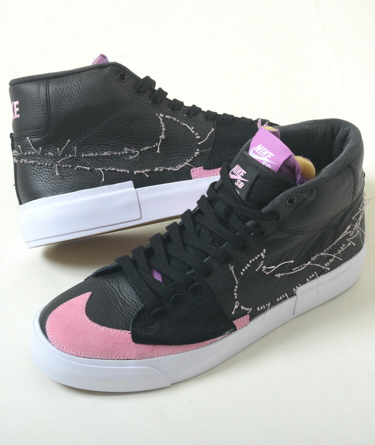 楽天市場】NIKE SB ZOOM BLAZER MID black/white-wht-wht 864349