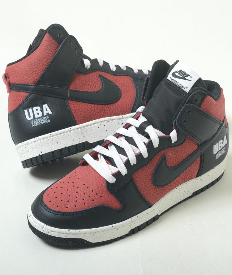 楽天市場】NIKE DUNK HI 1985 UBA / UNDER COVER gym red/black-white