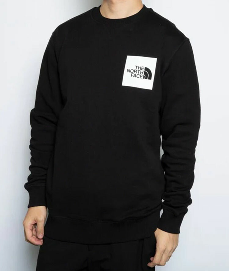 THE NORTHFACE M FINE CREW ザ 北の方 人間の顔 M 罰金 労働者の一団 ティーシャツ 黒いこと メンズ レディース nf0a7x1l