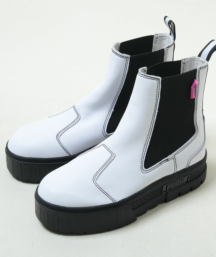 ホワイトブラック chelsea☆様 PUMA スニーカー MAYZE CHELSEA POP WNS / プーマ メイズ