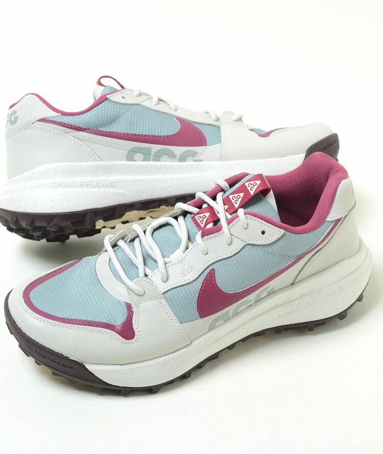NIKE ACG LOWCATE ナイキ ACG ローケート マイカグリーン緑 サクラ色木材 赤 ライトボーン 薄墨色 メンズ スニーカー dx2256-300