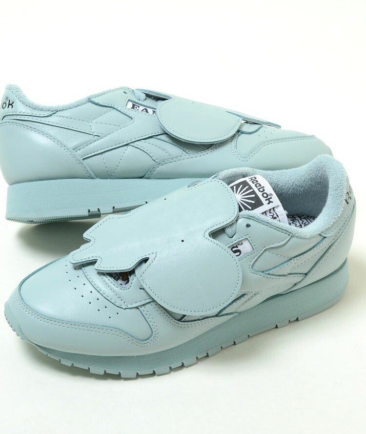 Reebok EAMES CLASSIC LEATHER リーボック イームズ 古典派音楽 なめし革 海岸地帯しろがね色 水色 メンズ スニーカー gy6385