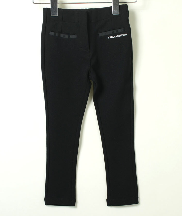 【102】Karl Lagerfeld Pants カールラガーフェルド パンツ ブラック 黒 KIDS キッズ 子供 ユニセックス 男の子 女の子 z14130 高級子供服ブランド ハイブランド ハイクオリティ|honey(ハニー)