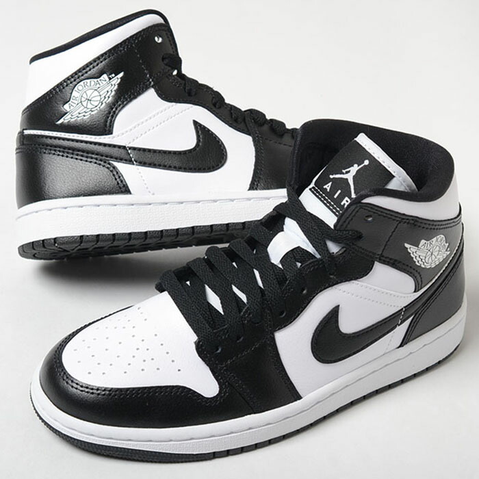 NIKE WMNS AIR JORDAN 1 MID ナイキ ウィメンズ エアジョーダン ミッド メンズ スニーカー ホワイトブラック dv0991-101m