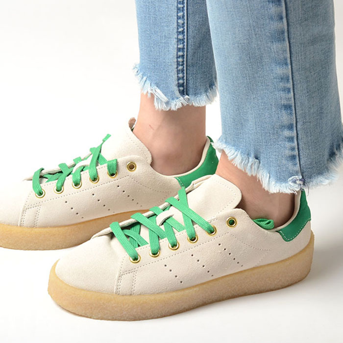 adidas STAN SMITH CREPE アディダス 立場し損ない レディース スニーカー 象牙色 id7710