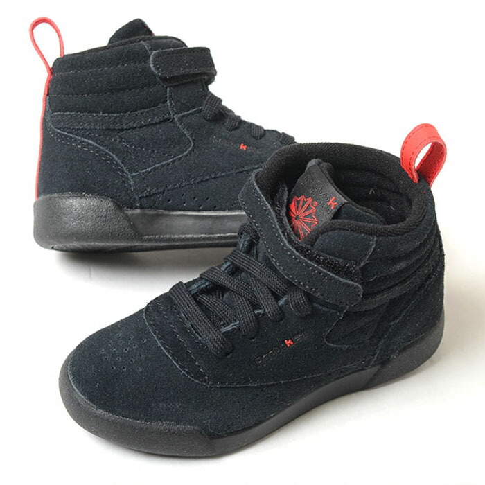 【12cm-16cm】Reebok F/S HI KAELA リーボック フリースタイル ハイ カエラ キッズ スニーカー ブラック cn1726