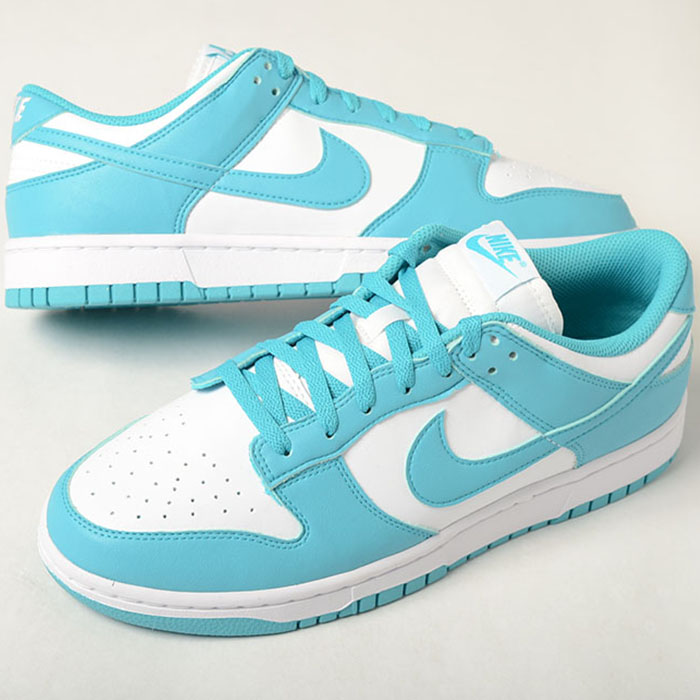 NIKE DUNK LOW NEXT NATURE ナイキ ダンク ロー ネクスト ネイチャー メンズ スニーカー ホワイトエメラルドブルー dd1873-105|honey(ハニー)