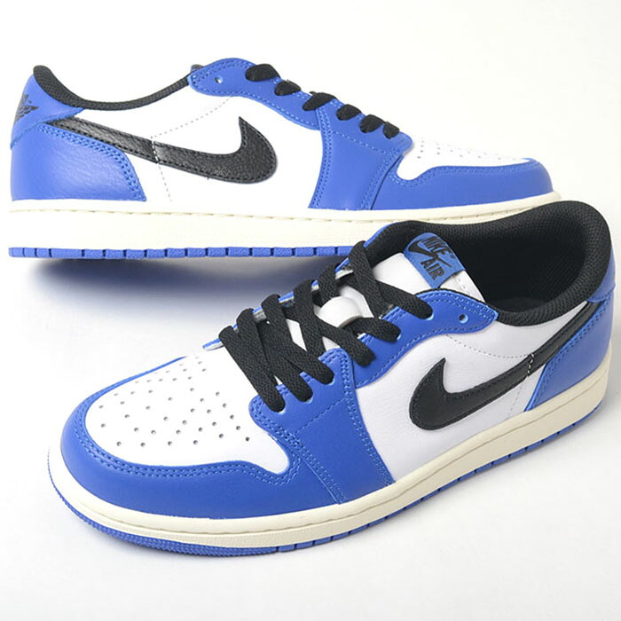 NIKE AIR JORDAN 1 RETRO LOW OG ナイキ 大気圏 ジョーダン レトロ メンズ スニーカー 白いこと青色 cz0790-140