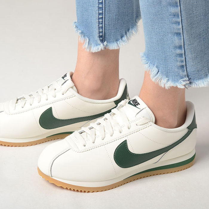 W NIKE CORTEZ ウィメンズ ナイキ コルテッツ レディース スニーカーオフホワイトグリーン dn1791-110