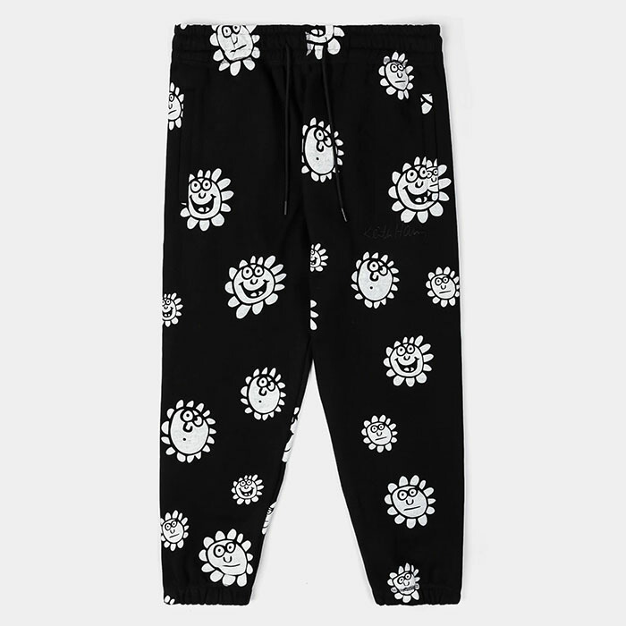 Keith Haring × Shoe Palace キースへ輪っか シュー九重の天 汗水 ズボン下 メンズ 黒いこと khjggr302