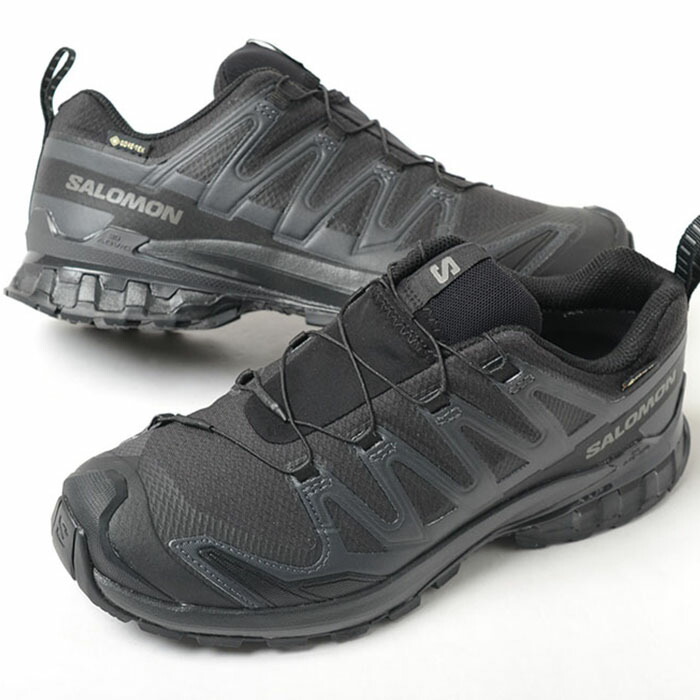 27.5 サロモン XA PRO 3D v9 GORE-TEX ゴアテックス 黒 SALOMON XA PRO 3D V9 WIDE GORE-TEX サロモン プロ ワイド