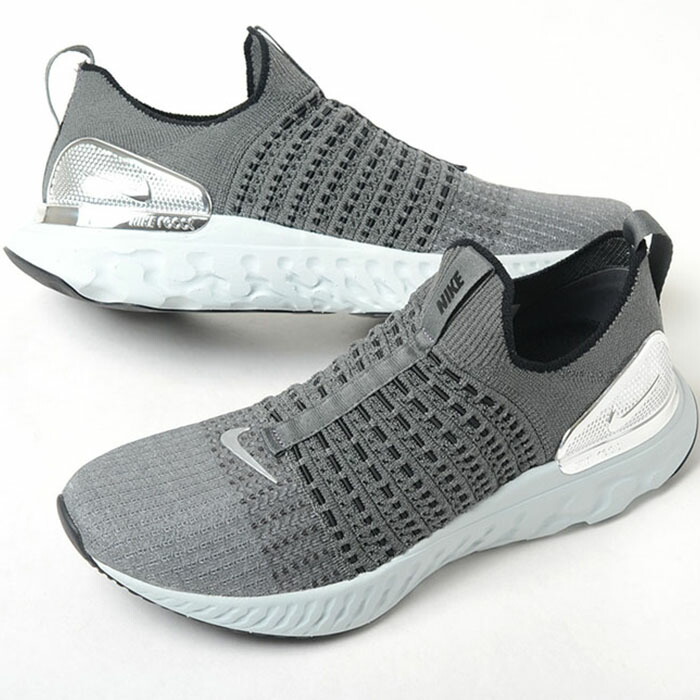 NIKE REACT PHANTOM RUN FK2 ナイキ リアクト 気違いトム 幽客 メンズ スニーカー 薄墨色 cj0277-006