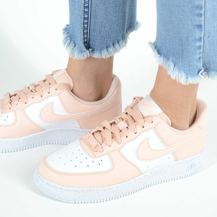 NIKE WMNS AIR FORCE 1 \u002707 NN ナイキ ウィメンズ エア湖 フォース レディース スニーカー ホワイトサーモンピンク dv3808-111 スニーカー-靴