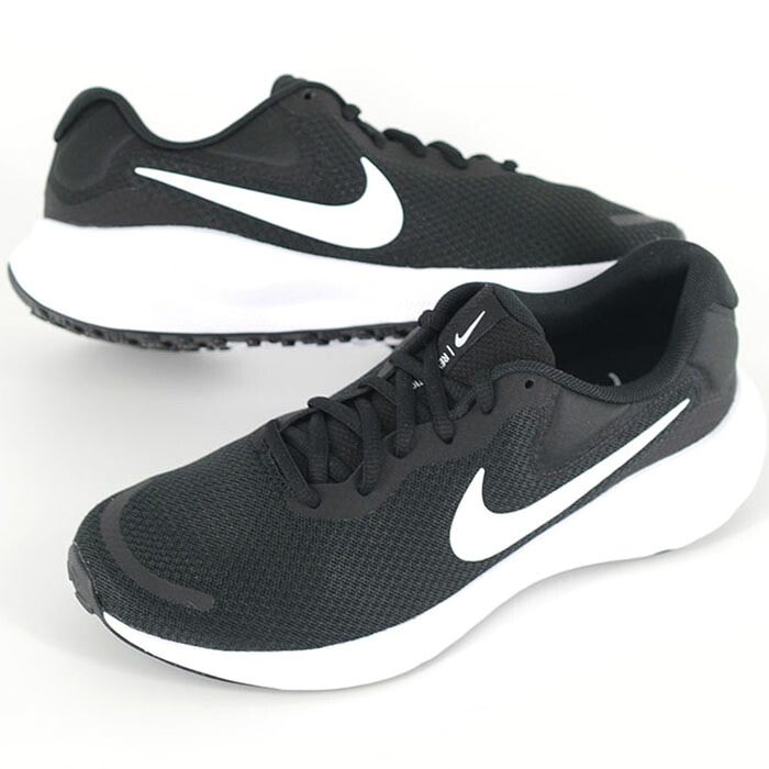 W NIKE REVOLUTION 7 ウィメンズ ナイキ レボリューション メンズ スニーカー ブラックホワイト fb2208-003