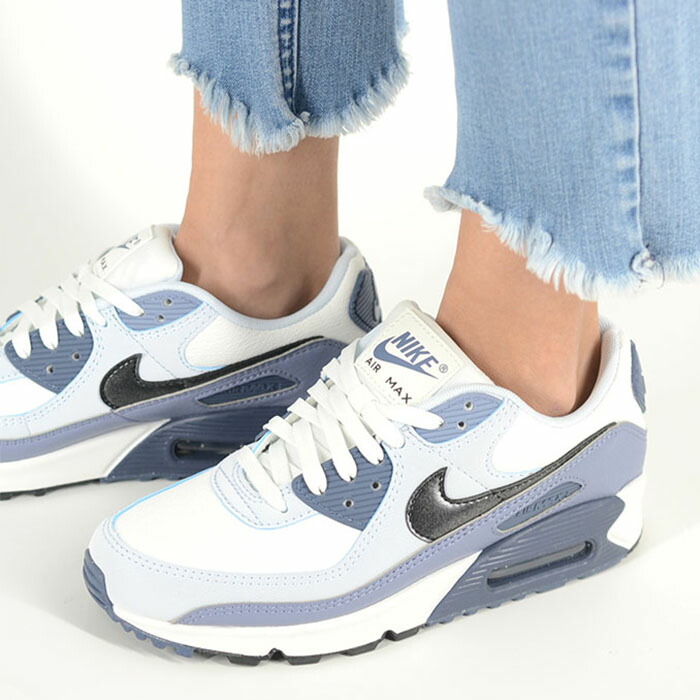 WMNS NIKE AIR MAX 90 ウィメンズ ナイキ エア湖マックス レディース スニーカー オール時期 白いこと青碧 hm8128-100
