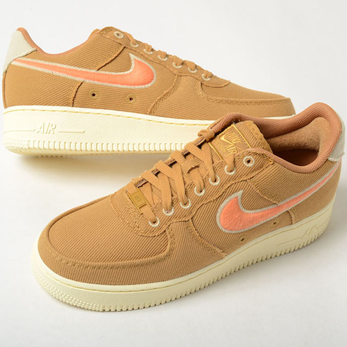 NIKE AIR FORCE 1 LOW CANVAS ナイキ エア フォース ロー キャンバス メンズ スニーカー ライトブラウン hv1204-700