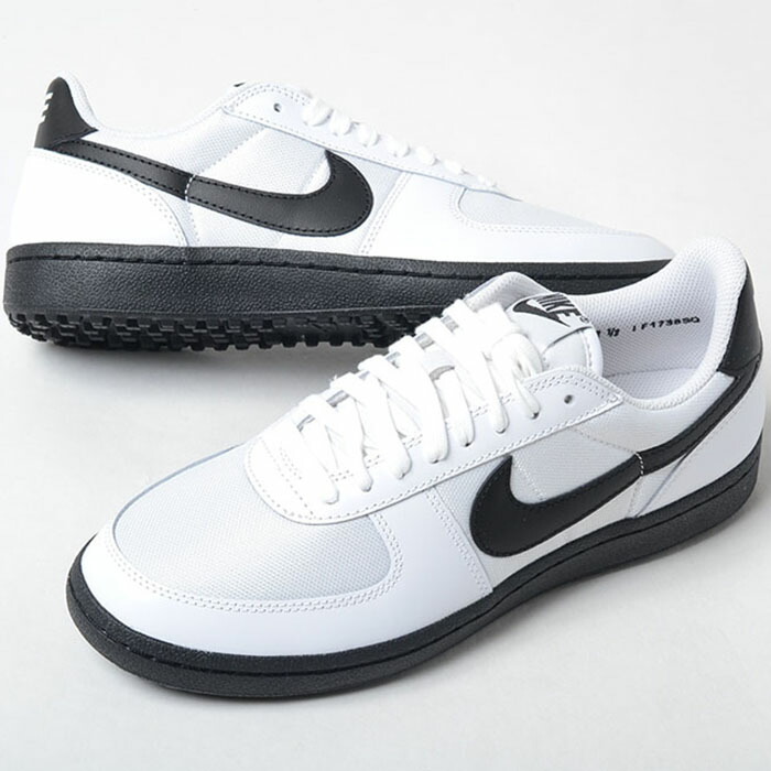 NIKE FIELD GENERAL LTR ナイキ 活動の領域 大将 なめし革 メンズ スニーカー 白いこと黒いこと if1738-100