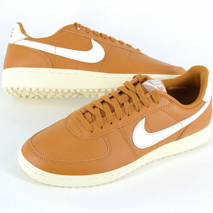 NIKE FIELD GENERAL LTR ナイキ 活動の領域 大将 なめし革 メンズ スニーカー 赤銅色白いこと ih1343-700