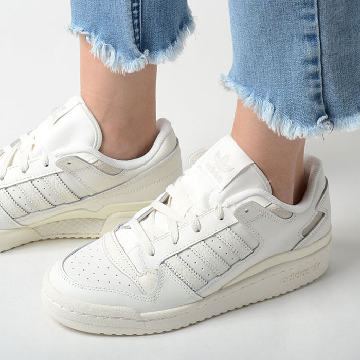 adidas FORUM LOW CL アディダス フォーラム ロー レディース スニーカー オフホワイト ih7828