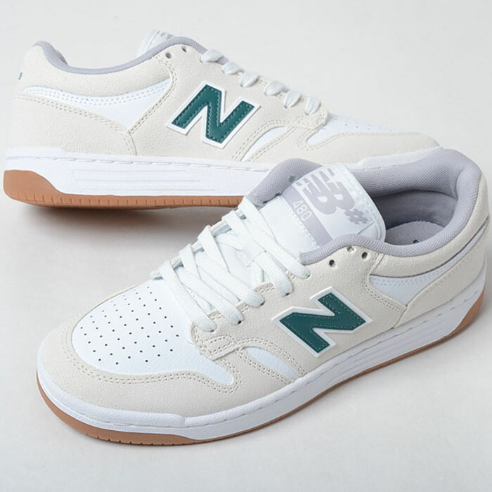 NEW BALANCE NM480JDI ニュー平衡にする メンズ スニーカー 白いことベージュ 航空マイル480jdi