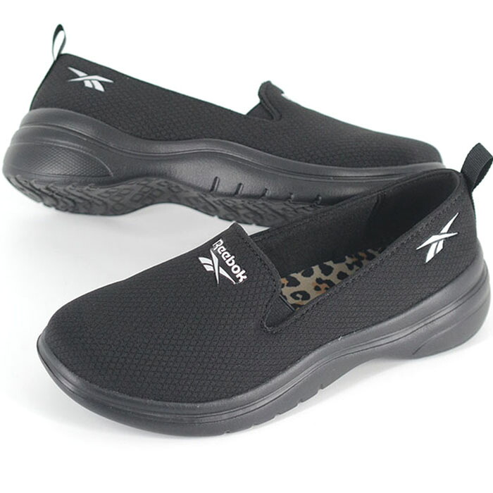Reebok STRIDE FLOW SLIP リーボック ストライド フロー スリッポン レディース スニーカー ブラック 100260040