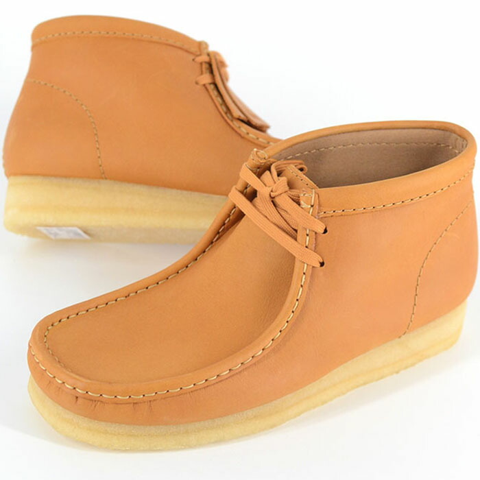 CLARKS ORIGINALS WALLABEE BOOT MID TANLEA クラークス オリジナルス ワラビー ブーツ ミッド タンなめし革 メンズ シューズ ベージュ 76627