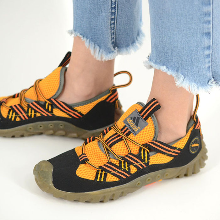 adidas WATER MOC EQT アディダス テレタイプ 冬季 スニーカー レディース オレンジ色黒いこと ih8661