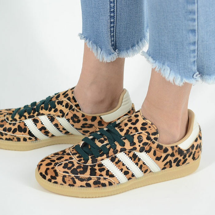 adidas SAMBA OG W アディダス サンバ レディース スニーカー ブラウンヒョウ柄 ki6674