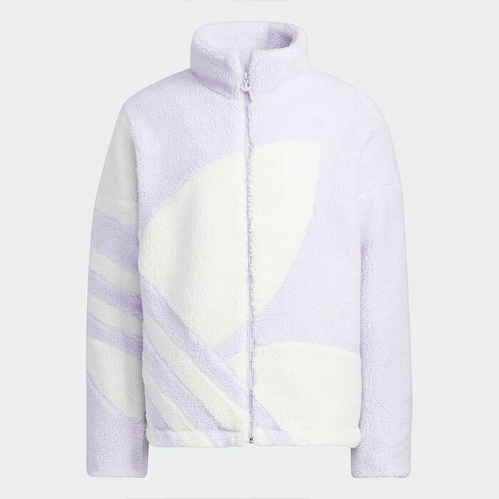 adidas アディダス シェルパ トラック ジャケット メンズ 秋冬用 パープルホワイト hr3488