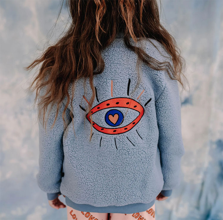 CarlijnQ カーラインク　りんご柄 ボアジャケット 【美品】匿名配送 楽天市場】CarlijnQ カーラインク りんご柄 ジャケット 女の子 男の子