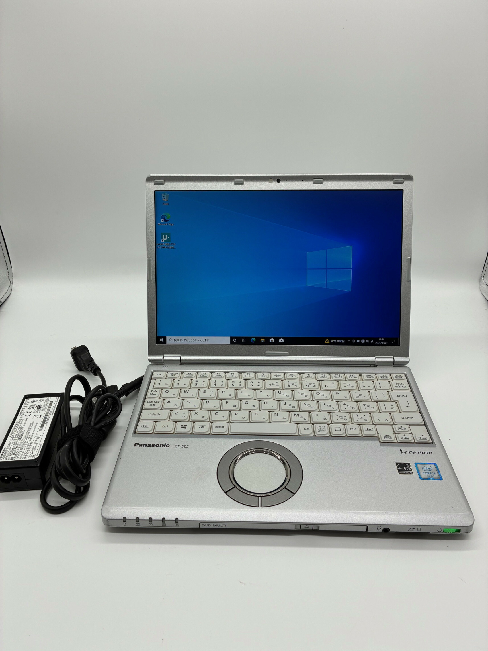 中古 ノートパソコン Let’s note Panasonic CF-SZ5 Core i5 第6世代 SSD480GB メモリ4GB 12.1型 Windows10 Pro 無線LAN Webカメラ HDMI office付