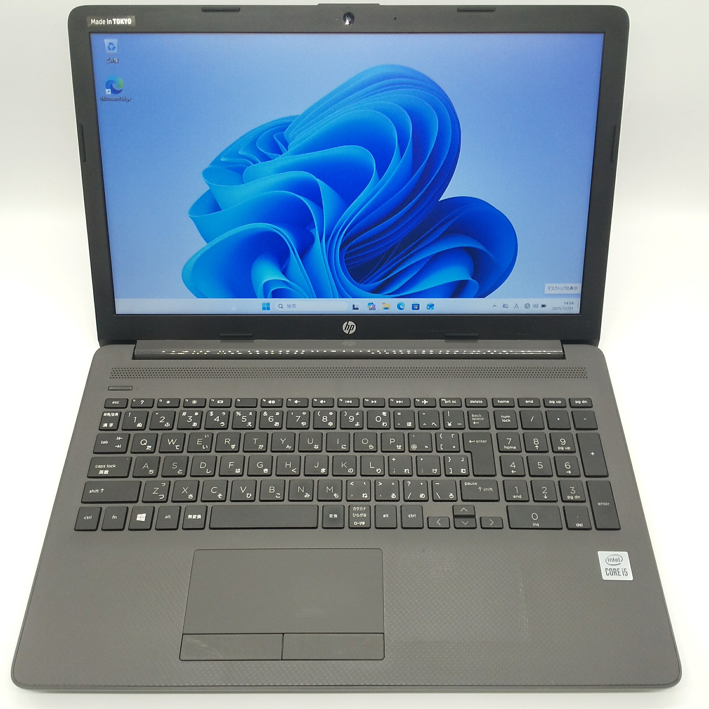 中古 万覚え帳マイコン HP 250 G7 1K4B5AV Core i5-1035G1 第10時人 記憶装置8GB HDD500GB ヴィデオディスク 15.6in Windows11 Pro テンキー Web写真機 HDMI パソコン・周辺機器-パソコン