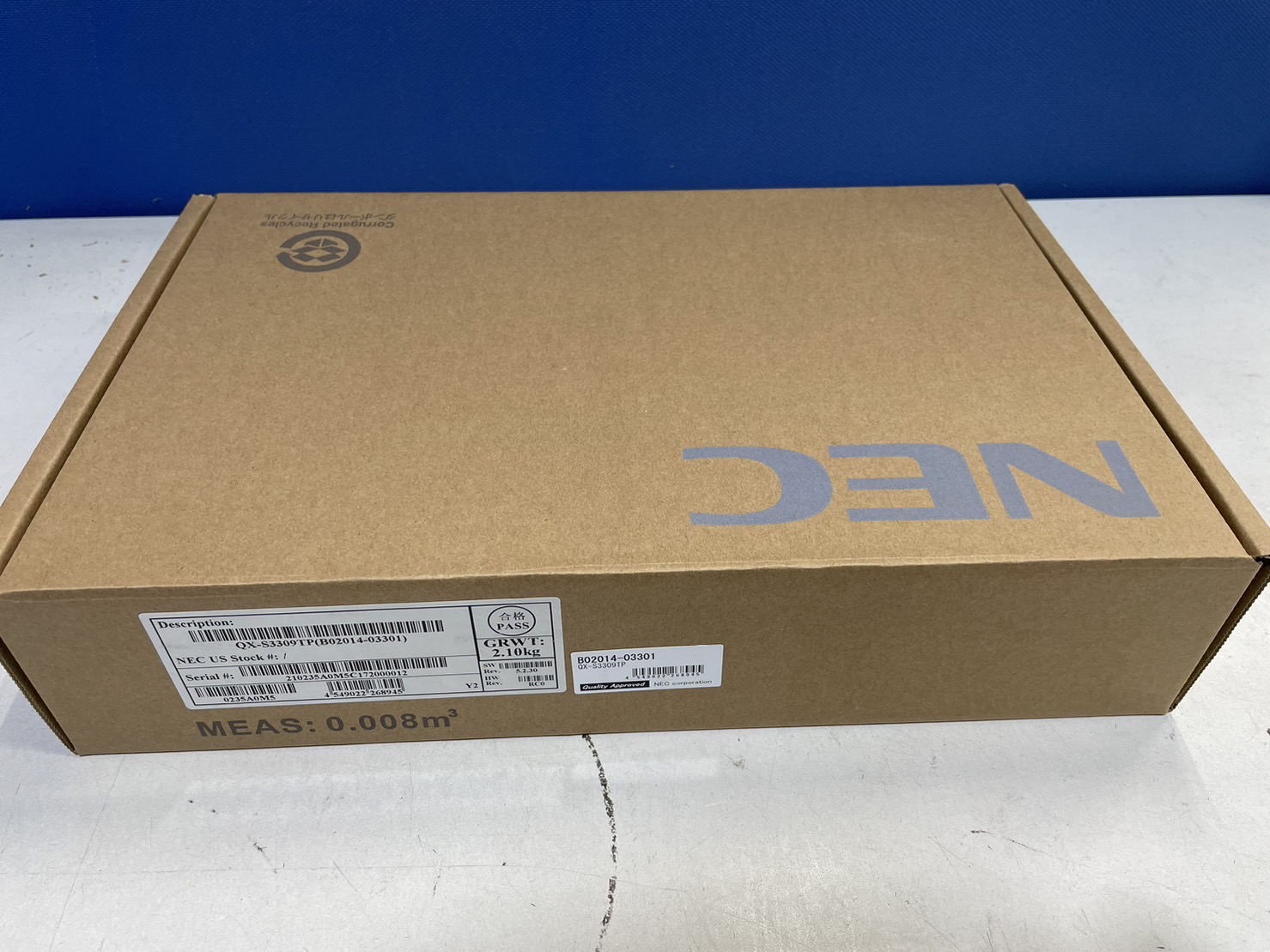 QX-S3309TP NEC (カテゴリー化：網状組織こしき)