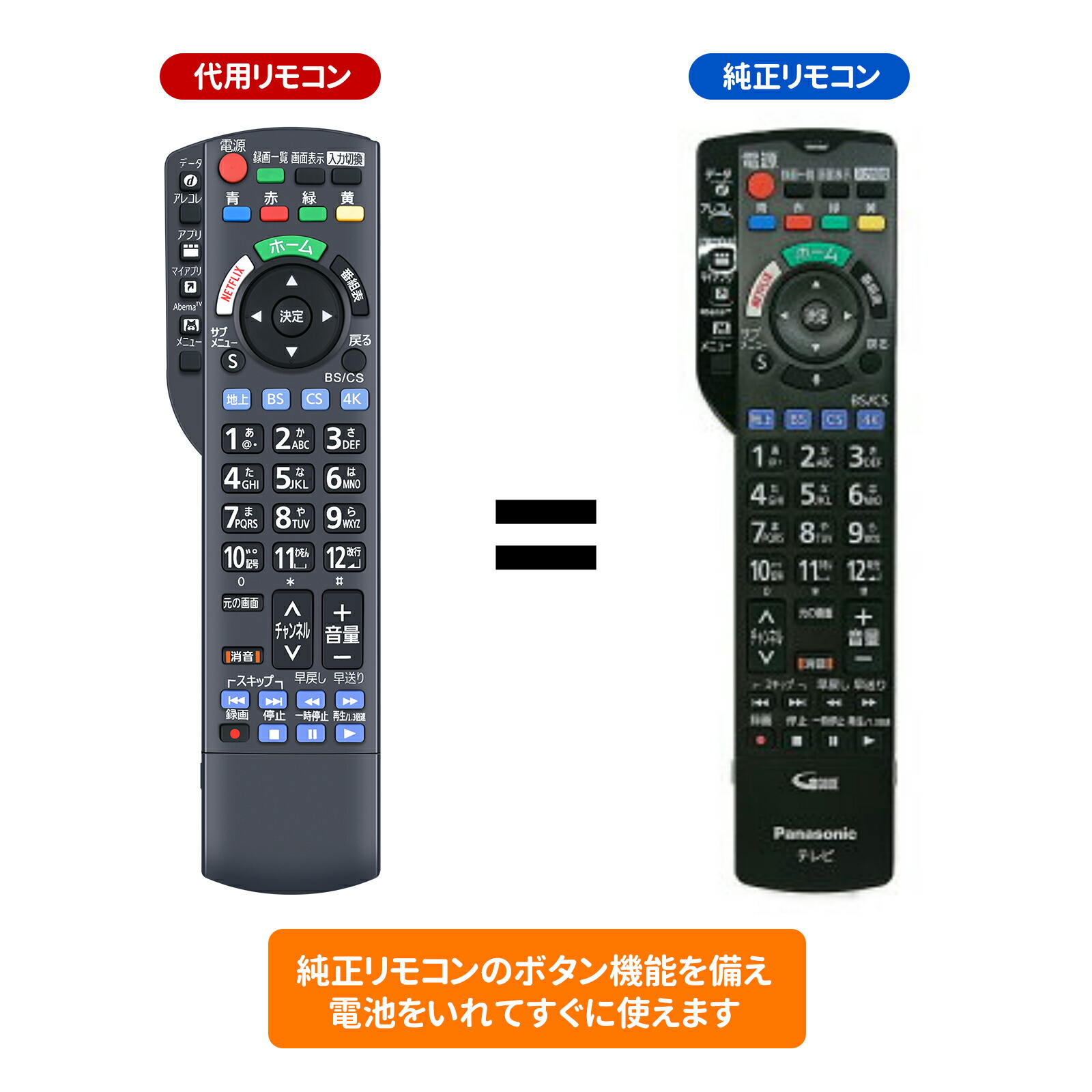 レコーダー Panasonic TH-LF1L + N2QBYA000063 Amazon | AVTVA テレビ代用リモコン ITS FOR N2QBYA000063