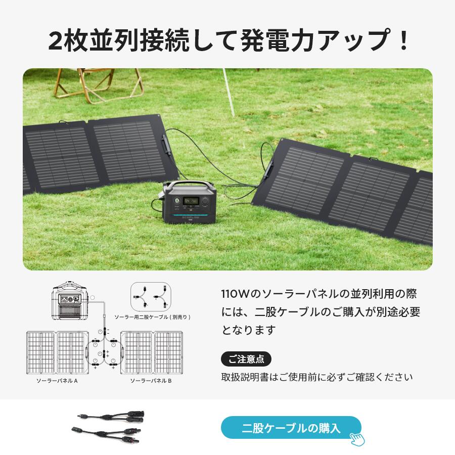 EcoFlow ポータブル電源 ソーラーパネル RIVER アウトドア 防災対策