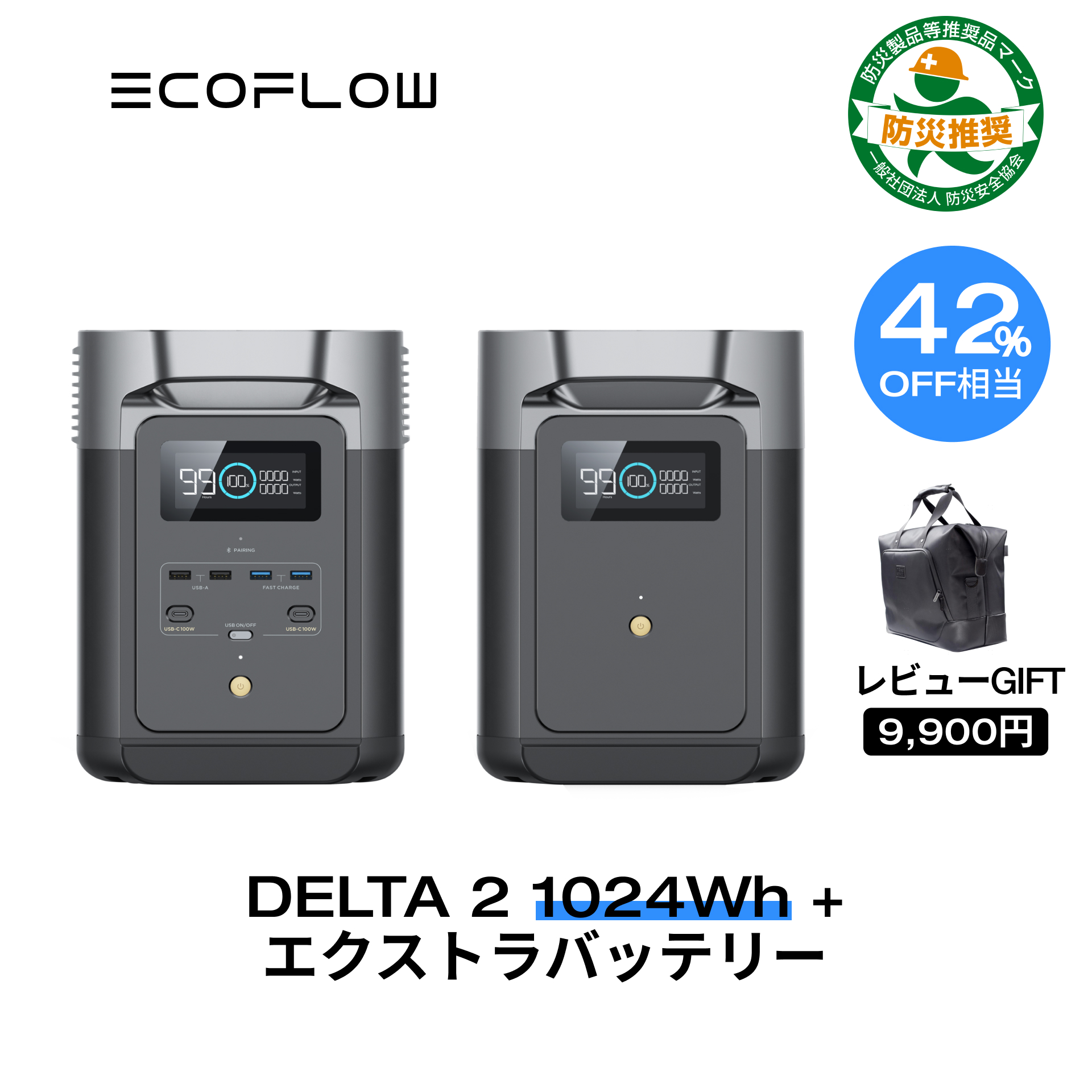 楽天市場】EcoFlow DELTA 2 専用ケース ポータブル電源 保護ケース