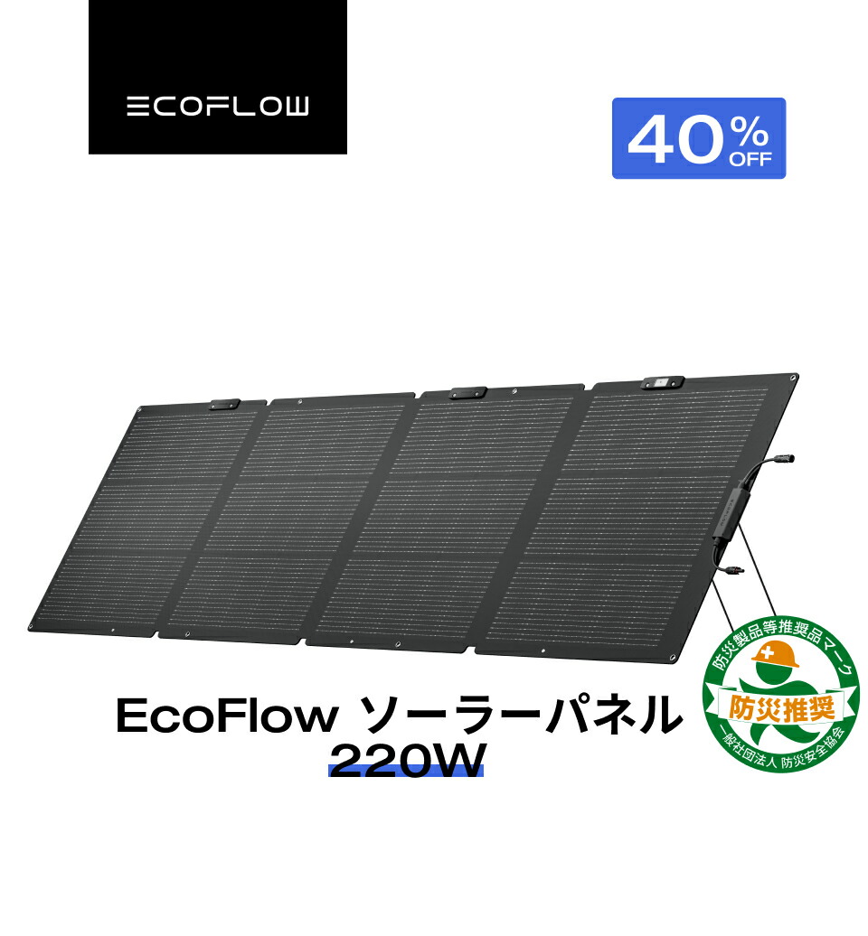 楽天市場】【クーポン利用で17,600円 12/14~】EcoFlow ソーラーパネル