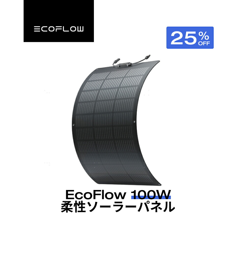 楽天市場】EcoFlow ソーラーパネル 110W ソーラー充電器 太陽光発電