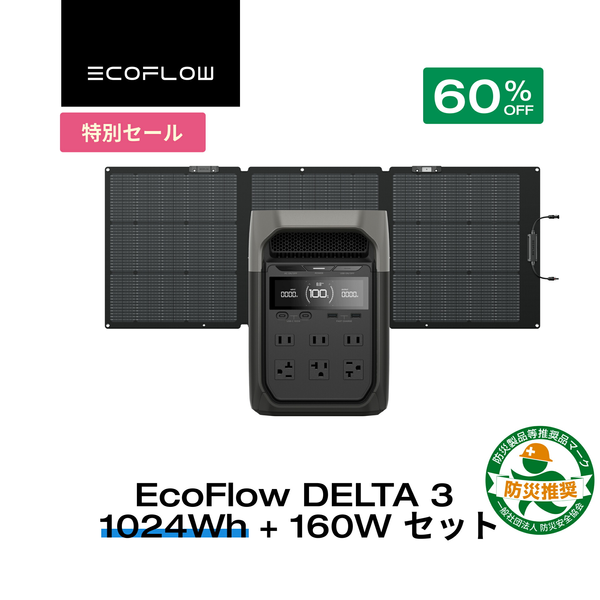 楽天市場】EcoFlow DELTA 3シリーズ専用バッグ ポータブル電源 収納