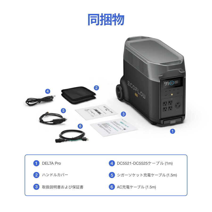 お得！EcoFlowポータブル電源リン酸鉄ソーラーパネルセットDELTAPro3600Wh+400Wセット大容量家庭用蓄電池発電機バッテリー太陽光パネルソーラーチャージャー車中泊キャンプアウトドア非常用電源停電節電対策防災グッズ