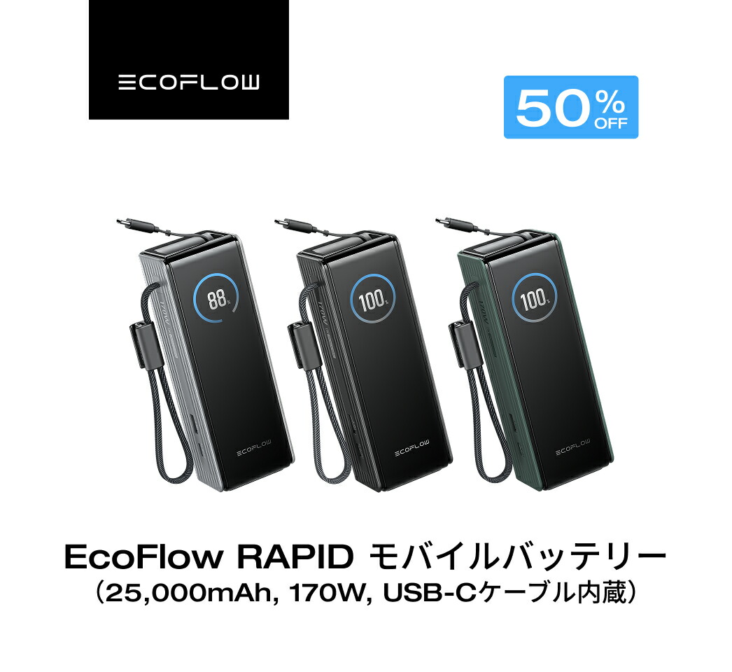 EcoFlow RAPID 続きもの新商いもの特集