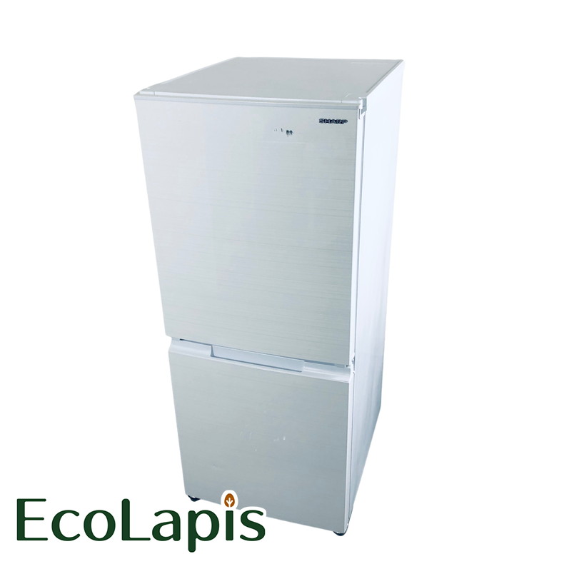 美品 2021年製SHARP 冷蔵庫 152L SJ-D15G-S 冷蔵庫 シルバー系 SJ-D15G-S [152L /2ドア /右開き/左開き