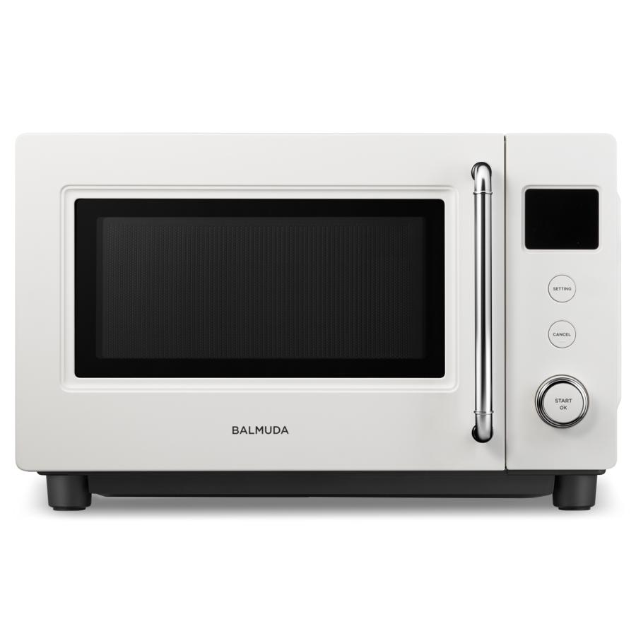 【送料込み（北海道・沖縄・離島は配送不可）】KRN01JP-WH BALMUDA The Range S KRN01JP-WH 5つのモードを搭載したコンパクト設計の単機能電子レンジ　KRN01JP-WH
