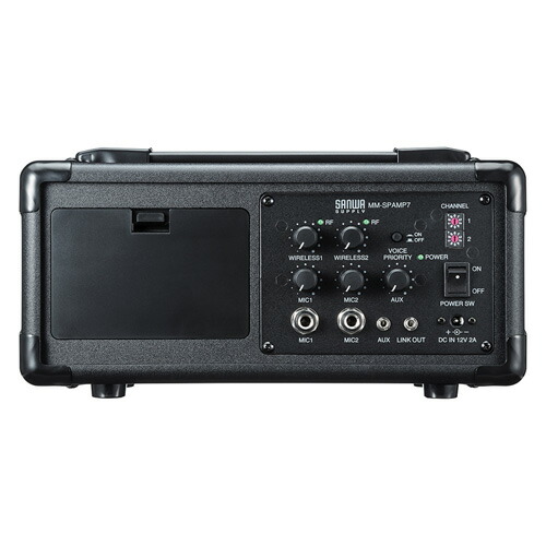 サンワサプライMM-SPAMP7ワイヤレスマイク付き拡声器スピーカー2