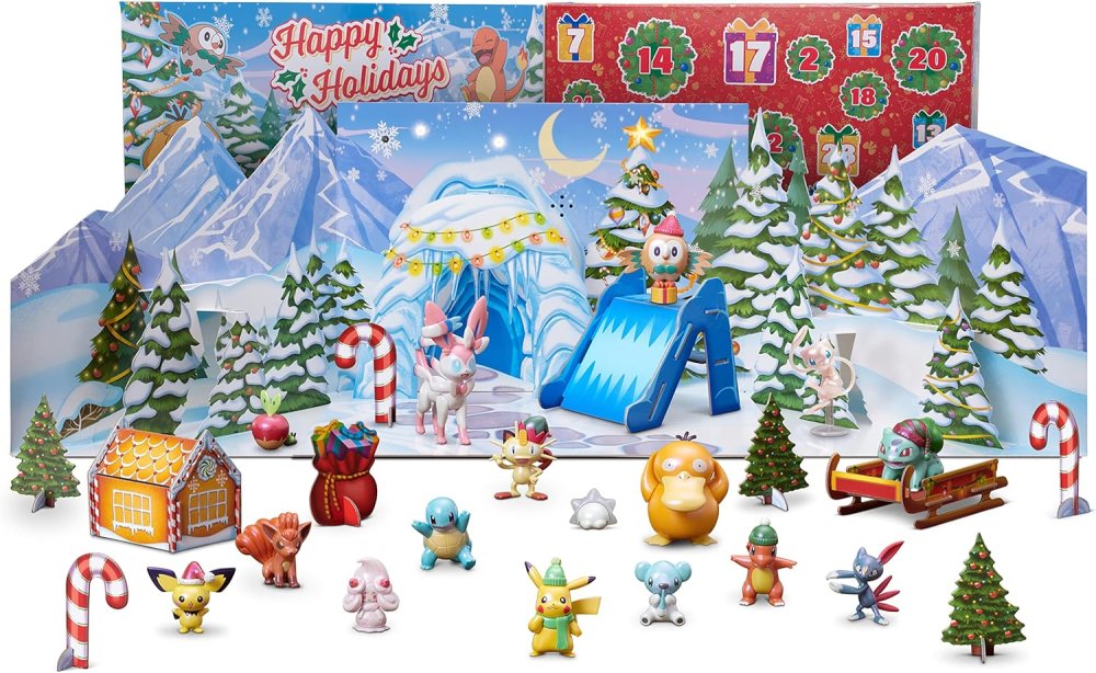 ポケモン デラックス アドベントカレンダー ディスプレイセット付き クリスマス おもちゃ フィギュア 人形 グッズ 輸入品|Ecomaオンラインストア 店
