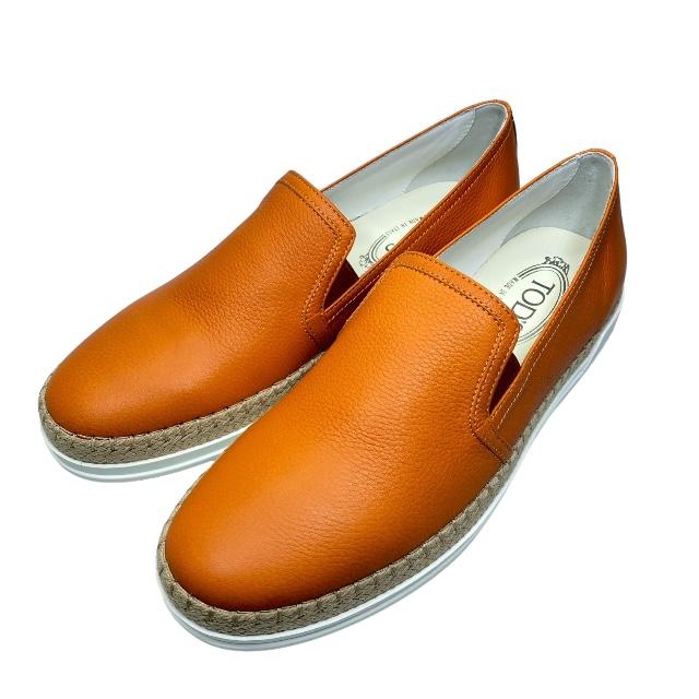 TOD’S スリッポン エスパドリーユ オレンジ レザー 楽天市場】【未使用】TODS トッズ シューズ スリッポン 靴