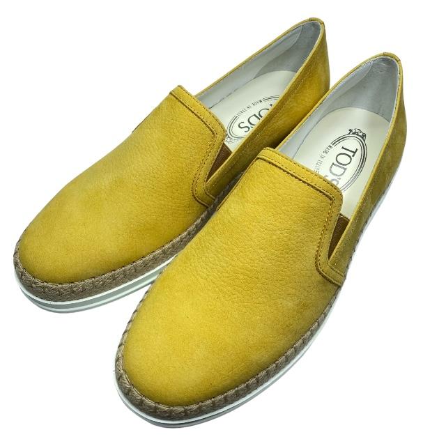 TODS スウェード　ドライビングシューズ　スリッポン TOD'S ドライビングシューズ スエード グレー スリッポン 9 27cm