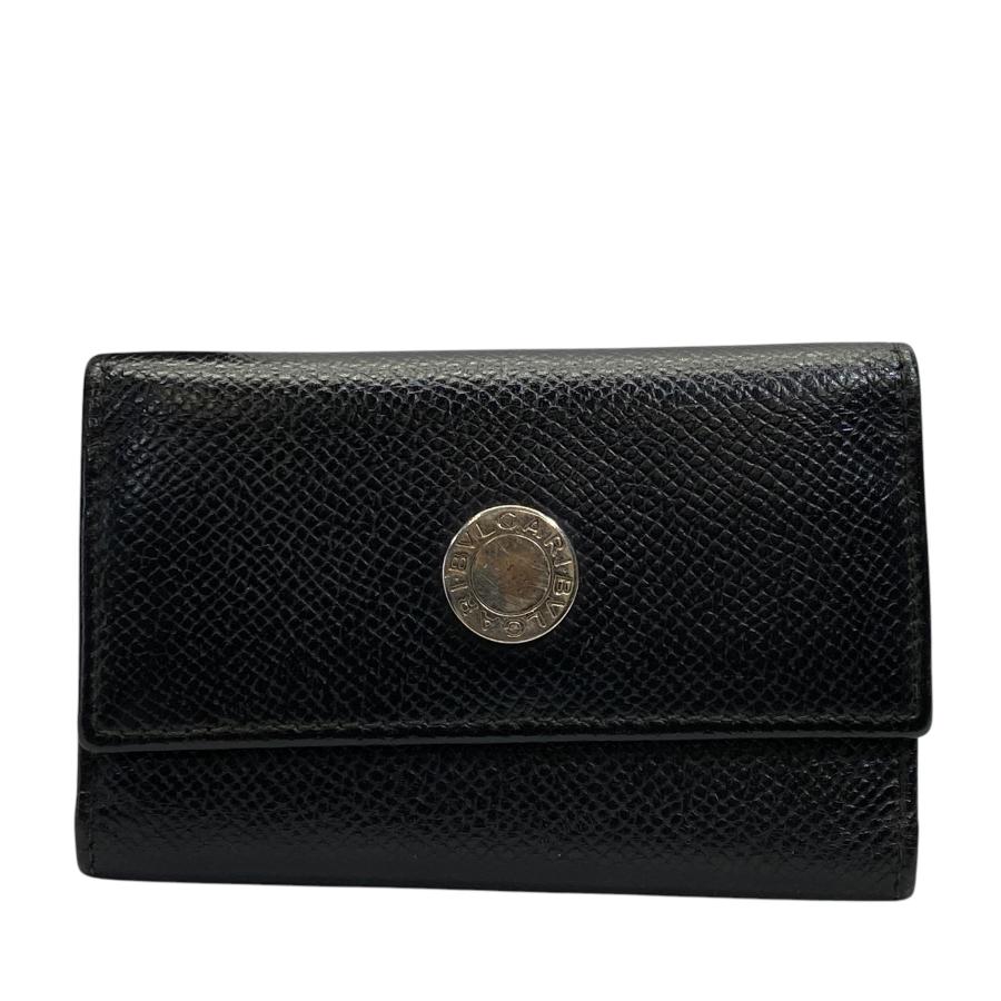 人気定番，100%新品 □ブルガリ 6連キーケース ブラック